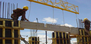 Montage de Poutre Préfabriquée